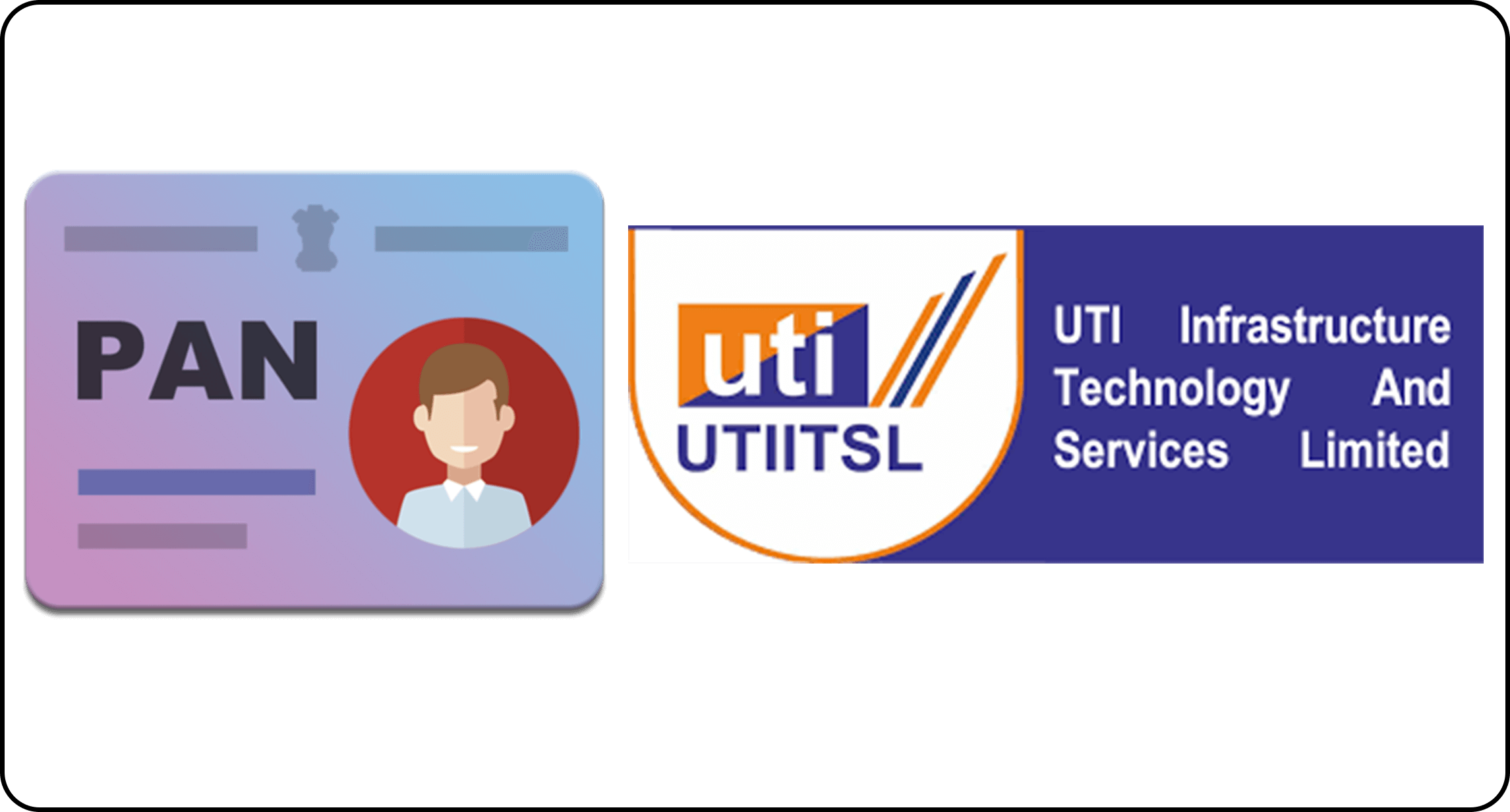 pan card and uti logo
