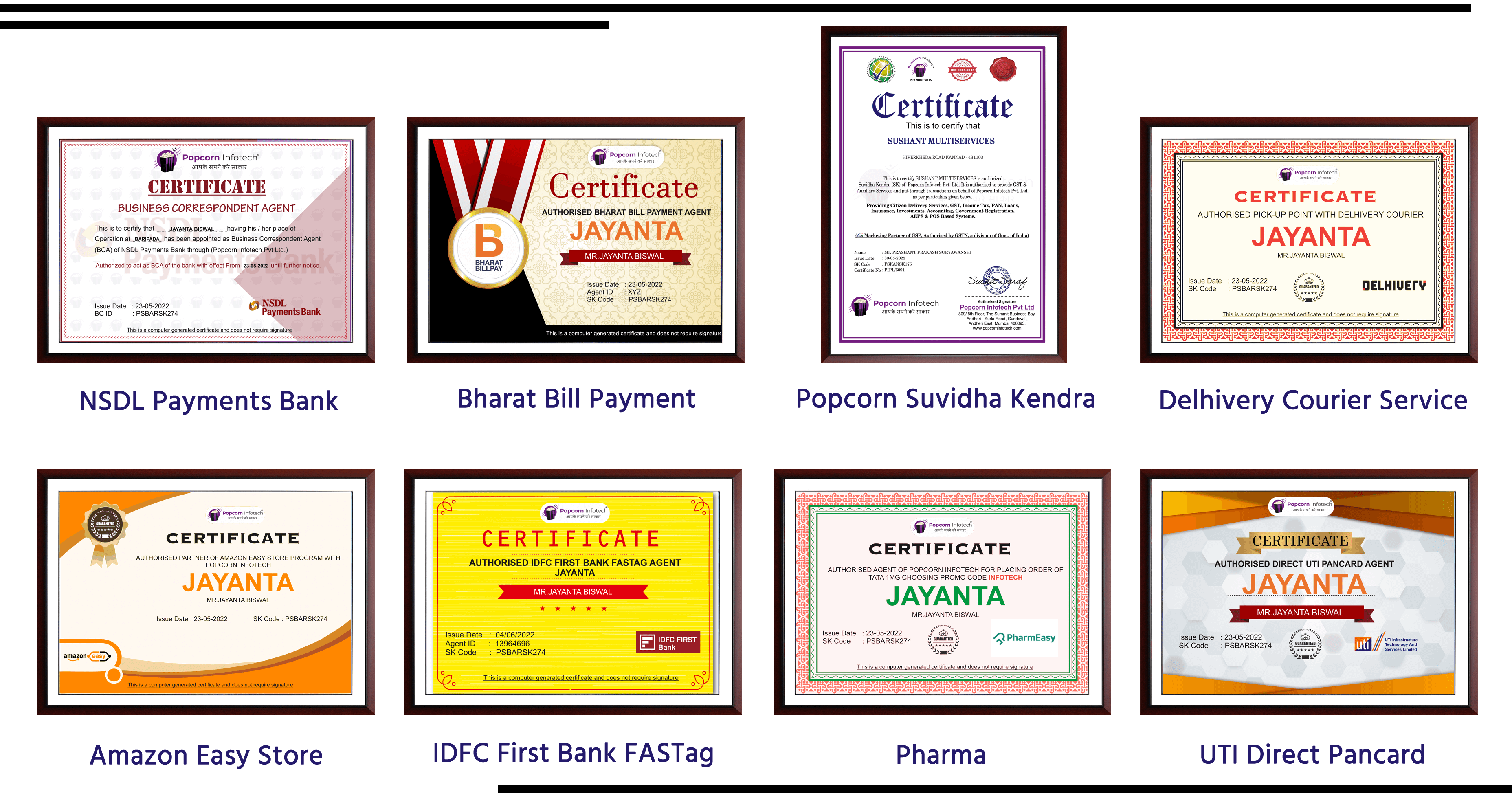 popcorn infotech certificates
